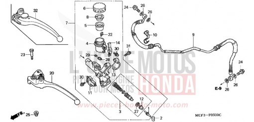 MAITRE-CYLINDRE VTR1000SP4 de 2004